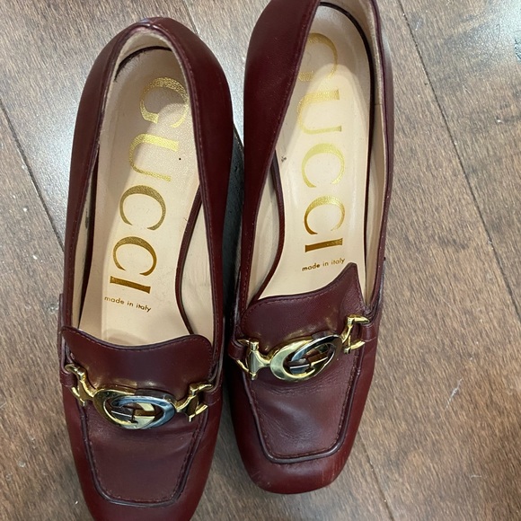 GUCCI burgundy women heel mules - Picture 3 of 7